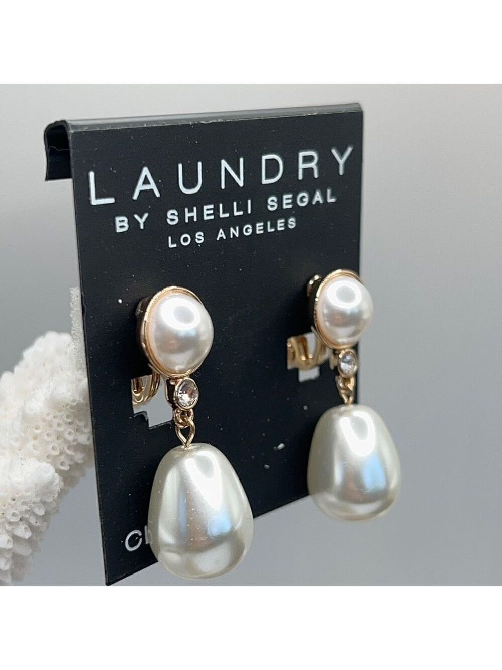Earrings Laundry by Shelli Segal $18 ea / 3 for $30 Gold & Faux Pearl - Picture 5 of 8